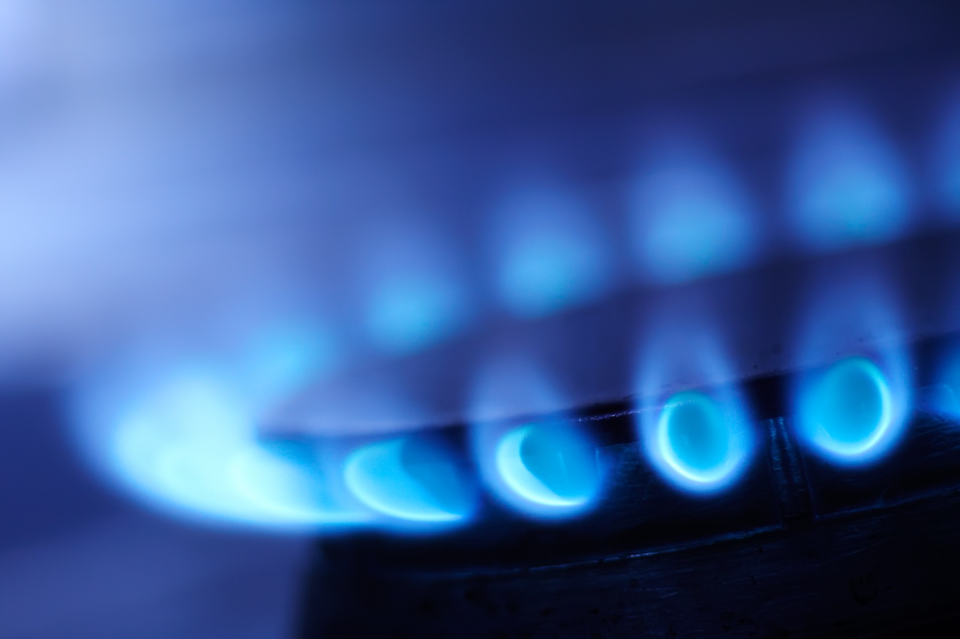 Natural gas burner representing utility payment modernization
