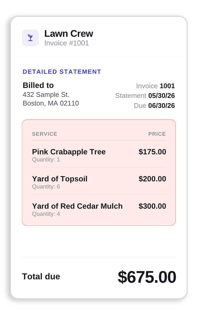Screenshot of Software